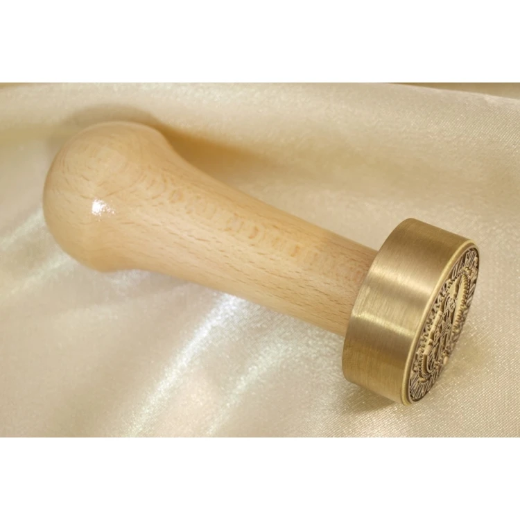 Messingstempel 38mm Gravurtiefe etwa 0,7mm