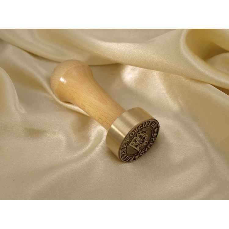 Messingstempel 38mm Gravurtiefe etwa 0,7mm