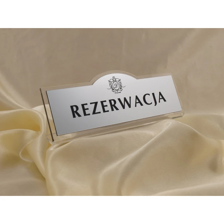 Reservierung - Tischständer 180x67mm SILBER - REZ002