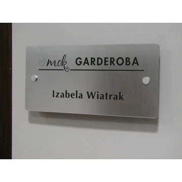 SCHILD mit ABSTANDSHALTERN - Größe 250x120mm