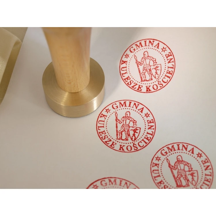 Messingstempel 38mm Gravurtiefe etwa 0,7mm