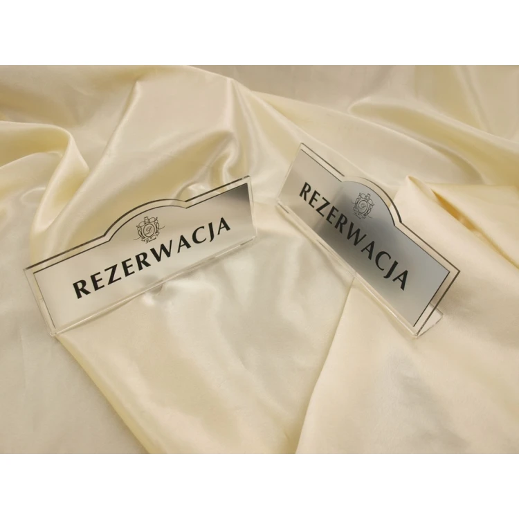 Reservierung - Tischständer 180x67mm SILBER - REZ002