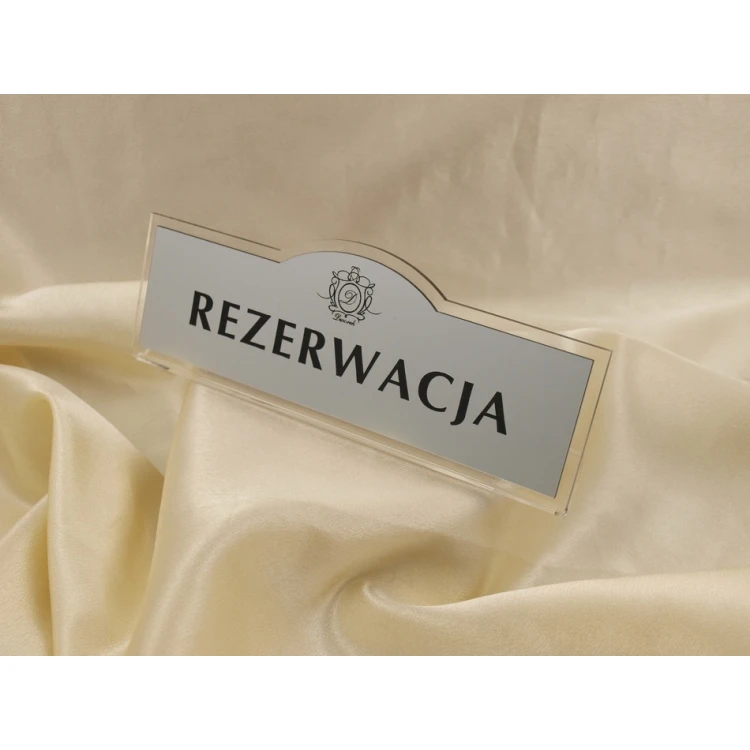 Reservierung - Tischständer 180x67mm SILBER - REZ002