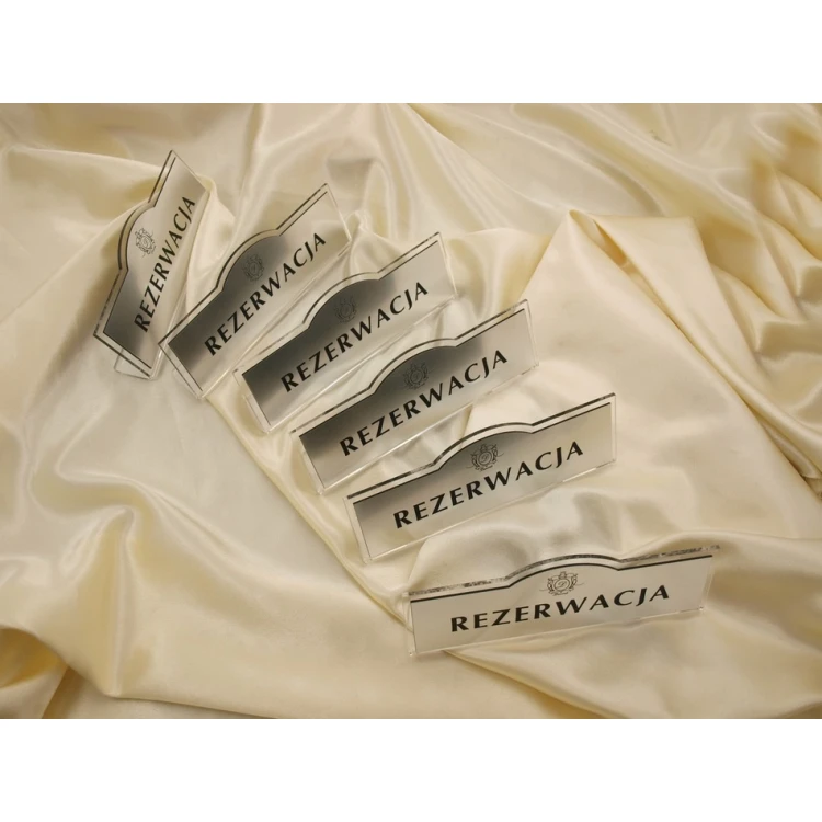 Reservierung - Tischständer 180x67mm SILBER - REZ002