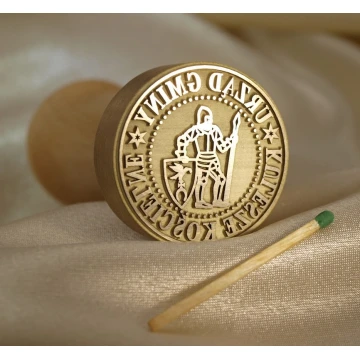 Messingstempel 38mm Gravurtiefe etwa 0,7mm