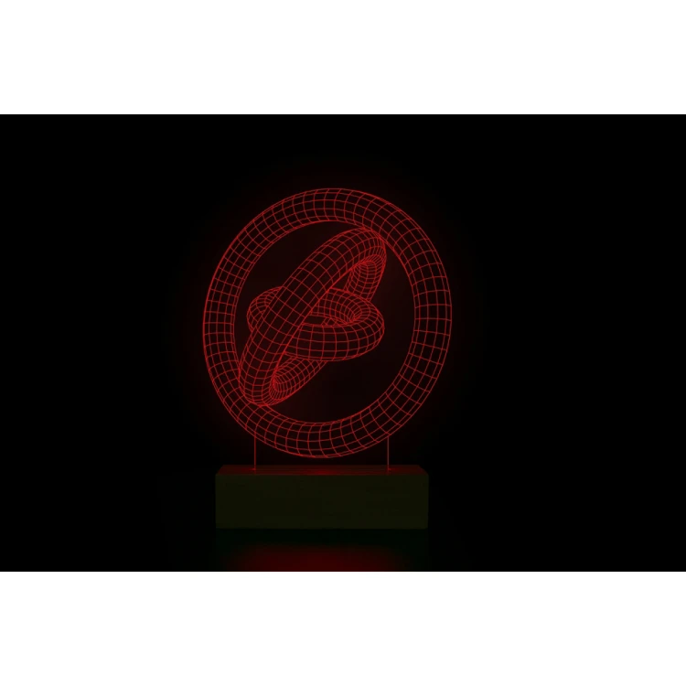 Abstrakt 2 - 3D LED RGB Lampe mit Fernbedienung - L3D018