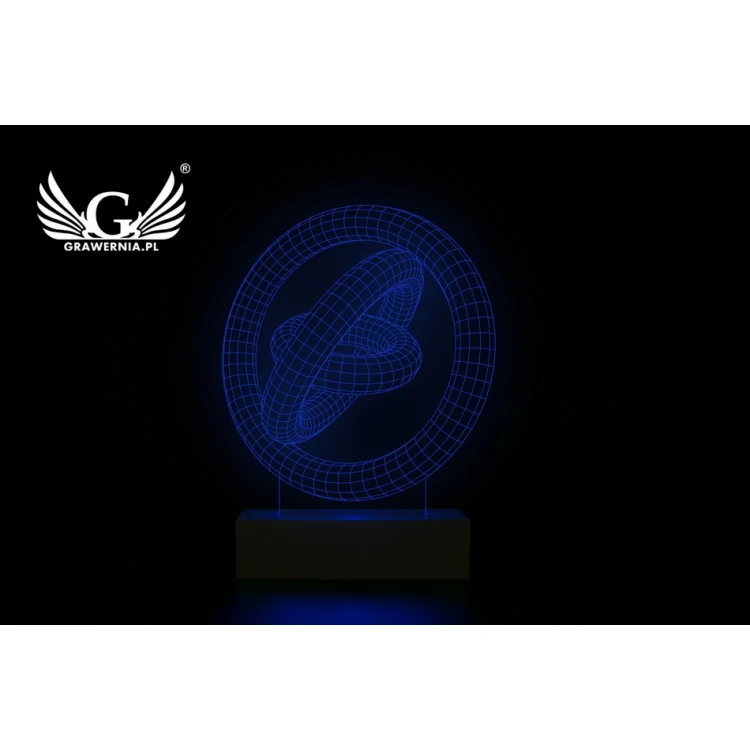 Abstrakt 2 - 3D LED RGB Lampe mit Fernbedienung - L3D018