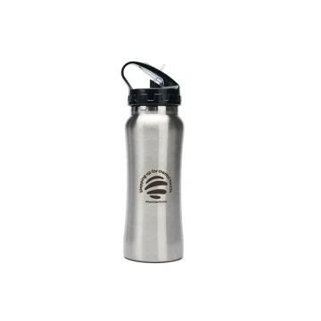 Sportflasche 550 ml - Edelstahl - Farbe Silber