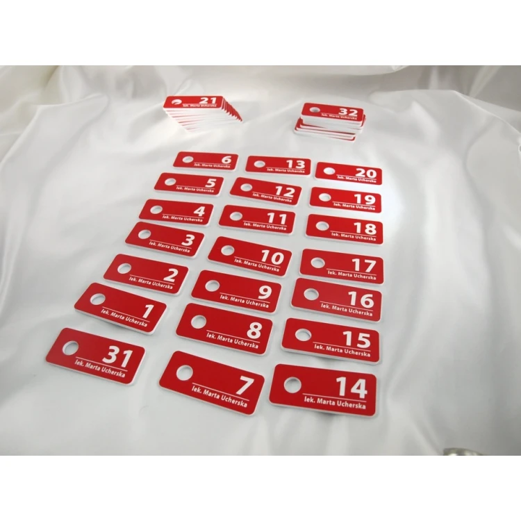 Patientenregistrierungsblöcke - rot - Arztpraxis