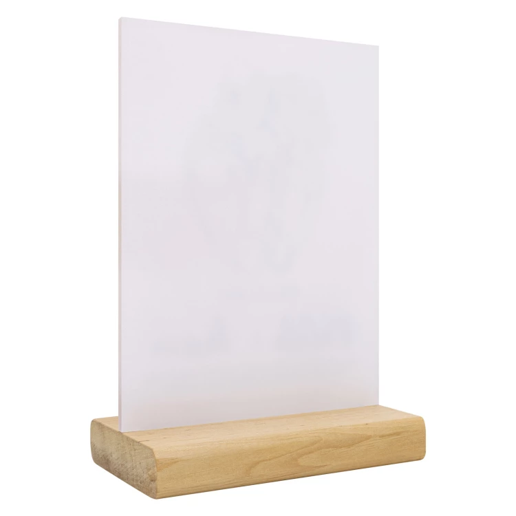 Acryl-Statuette auf Holzsockel - Hochzeitsgeschenk - Höhe 21 cm - DTA142