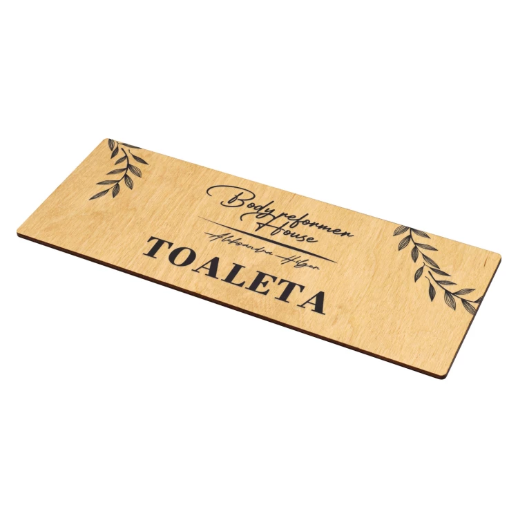 Holztafel - Toilette - TAB684