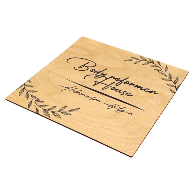 Holztafel mit Ihrem Logo - TAB686