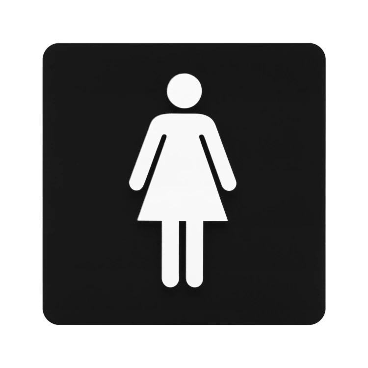 Piktogramm konvexes Schild - Damentoilette - TAB690