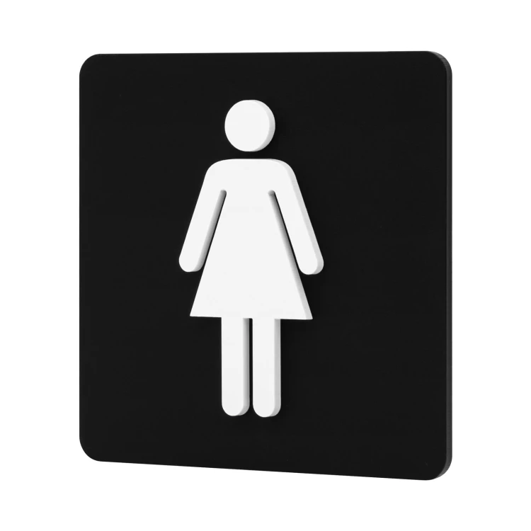 Piktogramm konvexes Schild - Damentoilette - TAB690