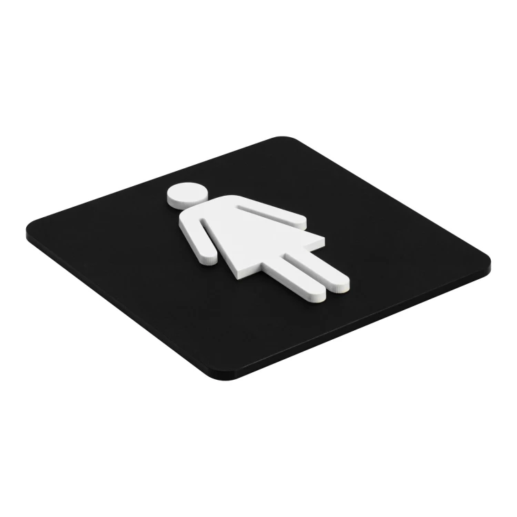 Piktogramm konvexes Schild - Damentoilette - TAB690