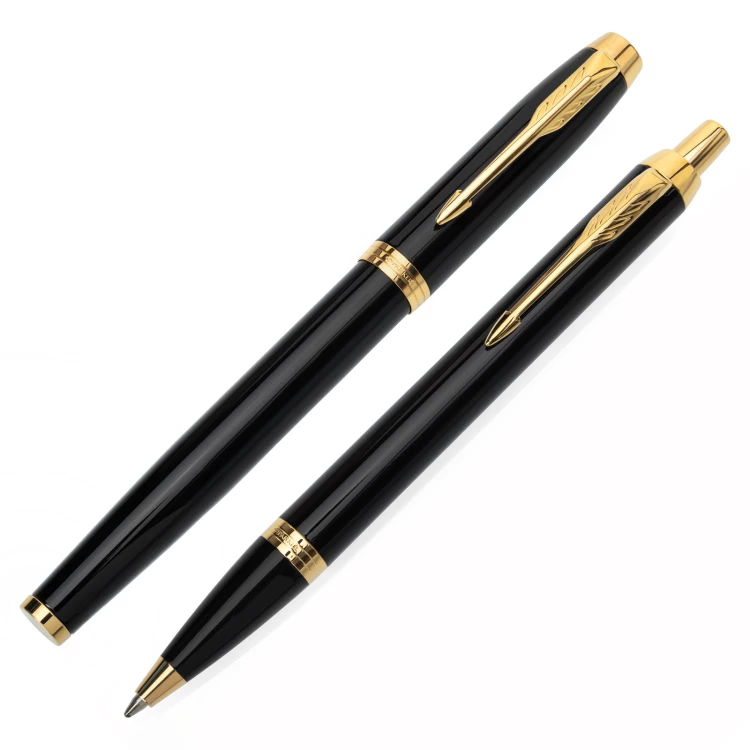 Parker IM Black GT Set - Füllfederhalter + Kugelschreiber mit Etui - PAR251