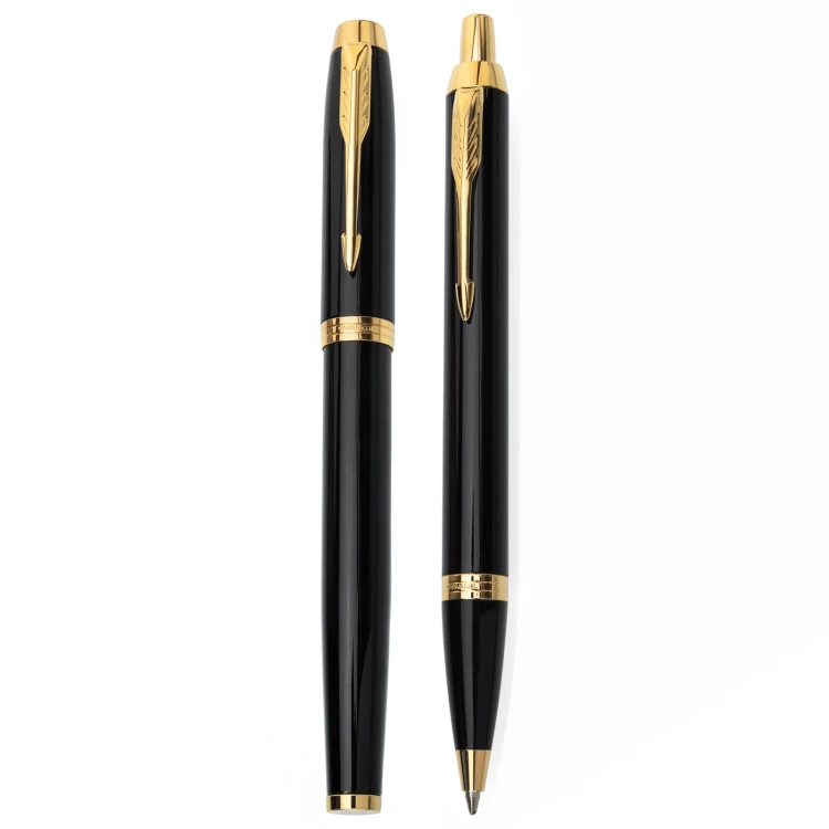 Parker IM Black GT Set - Füllfederhalter + Kugelschreiber mit Etui - PAR251