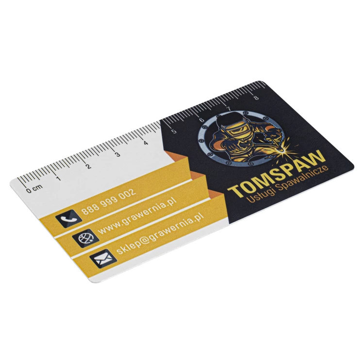 Visitenkarten/Werbelinie aus Aluminium - 90x50mm - NANODRUK - TAN017