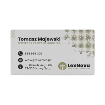 Aluminium Werbe-Visitenkarte - 90x50mm - NANODRUK - TAN016
