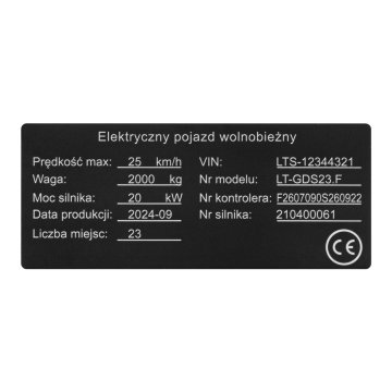 Namensschild aus Aluminium - 113x48mm - NANODRUK - TAN018