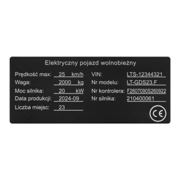 Namensschild aus Aluminium - 113x48mm - NANODRUK - TAN018
