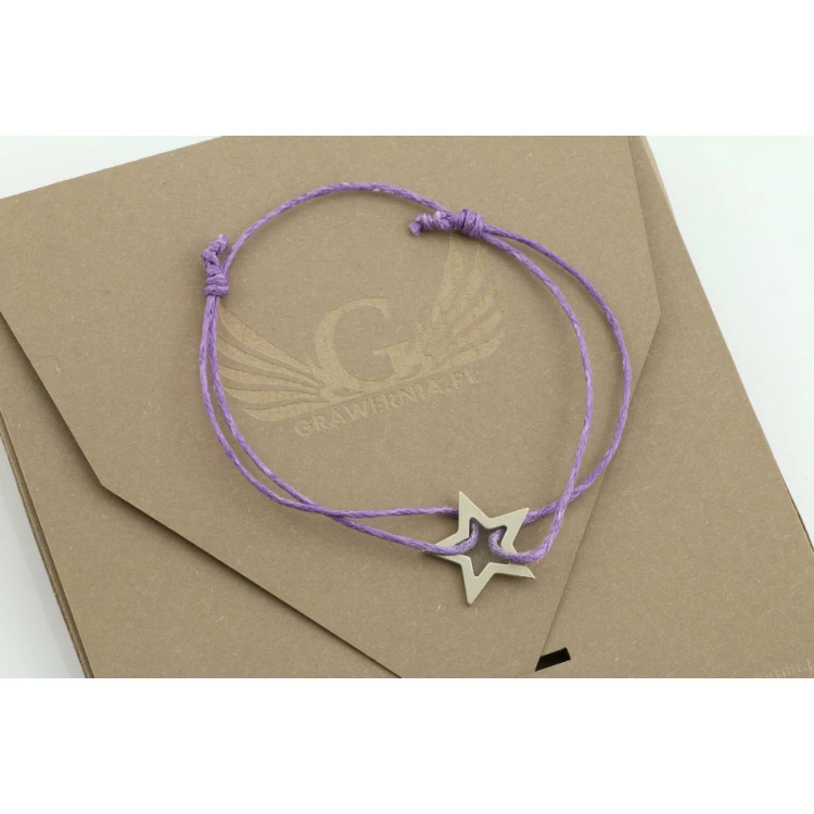 Schnurarmband STERNCHEN - Neues Silber - BNS003