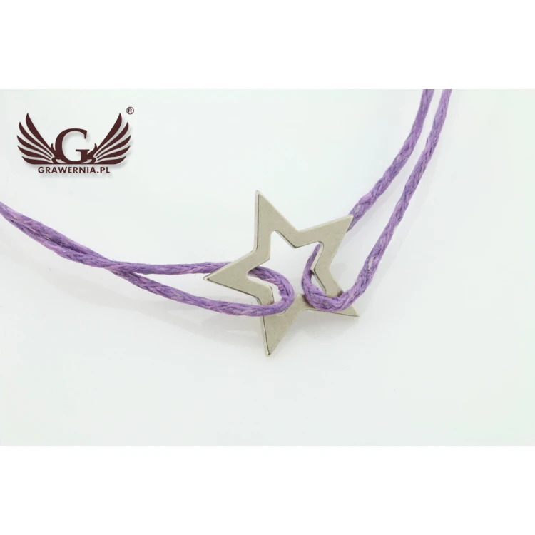 Schnurarmband STERNCHEN - Neues Silber - BNS003