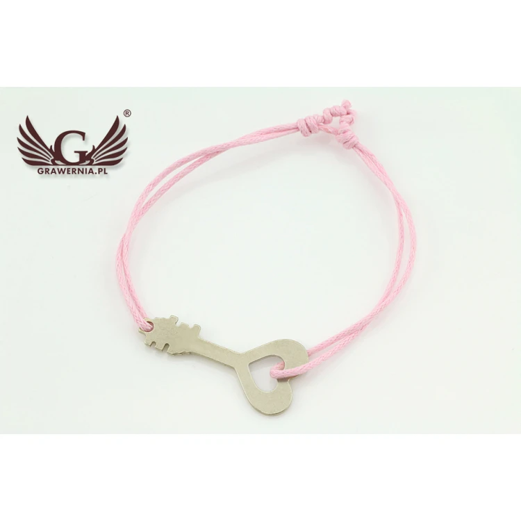 Seilarmband SCHLÜSSEL - Neues Silber - BNS008
