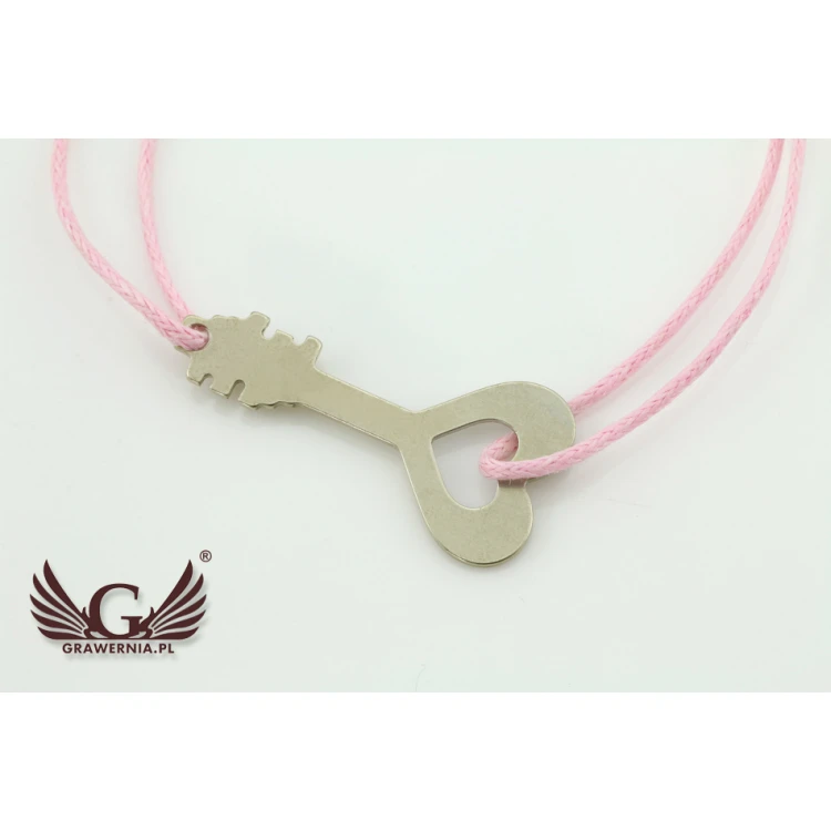 Seilarmband SCHLÜSSEL - Neues Silber - BNS008