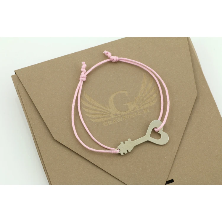 Seilarmband SCHLÜSSEL - Neues Silber - BNS008