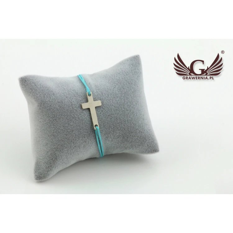 Seilarmband KREUZ - Neues Silber - BNS005