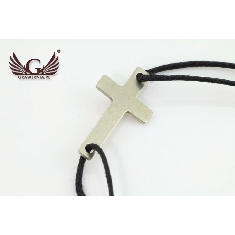 Seilarmband KREUZ - Neues Silber - BNS005