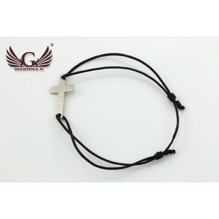 Seilarmband KREUZ - Neues Silber - BNS005