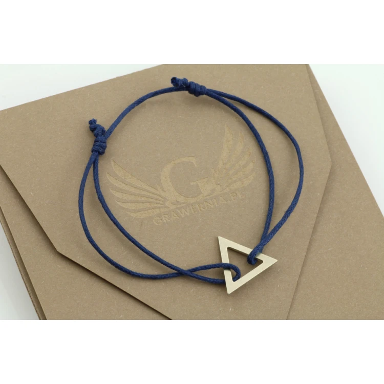 Seilarmband DREIECK - Neues Silber - BNS006