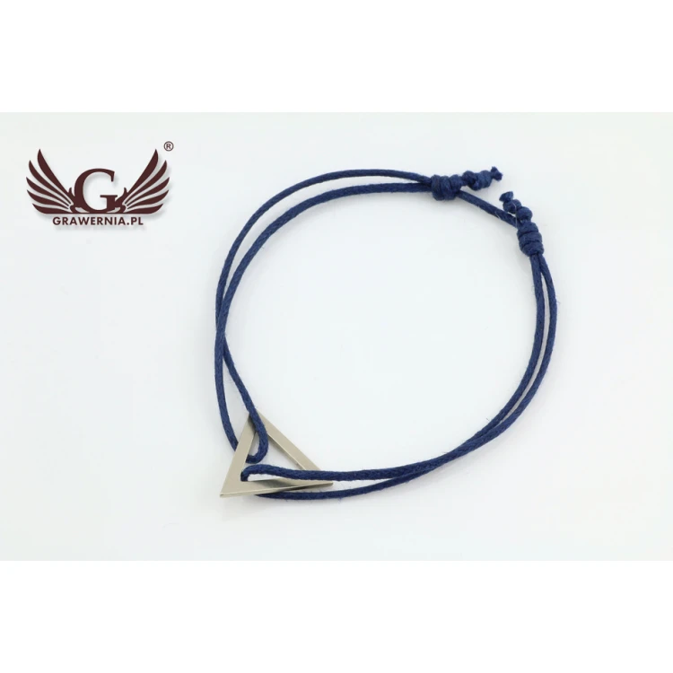 Seilarmband DREIECK - Neues Silber - BNS006