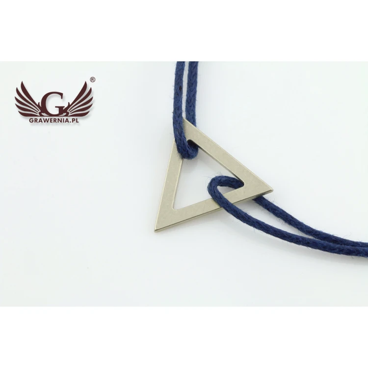 Seilarmband DREIECK - Neues Silber - BNS006