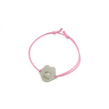Schnurarmband USTA - Neues Silber - BNS009