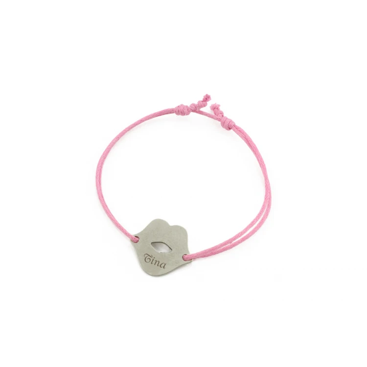 Schnurarmband USTA - Neues Silber - BNS009