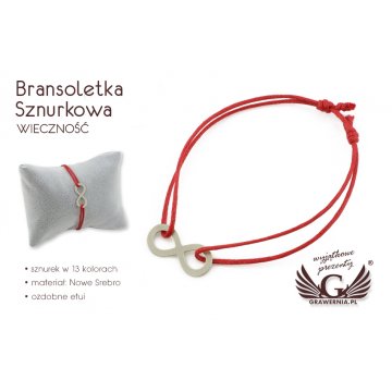 Seilarmband EWIGKEIT - Neues Silber - BNS011