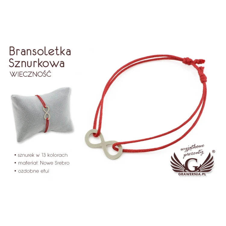 Seilarmband EWIGKEIT - Neues Silber - BNS011