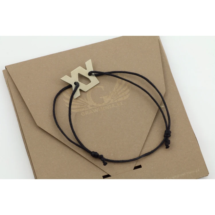 XY Kordelarmband - Neues Silber - BNS014
