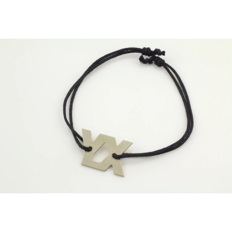 XY Kordelarmband - Neues Silber - BNS014