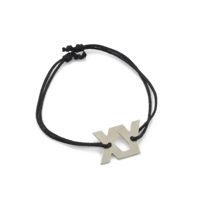 XY Kordelarmband - Neues Silber - BNS014