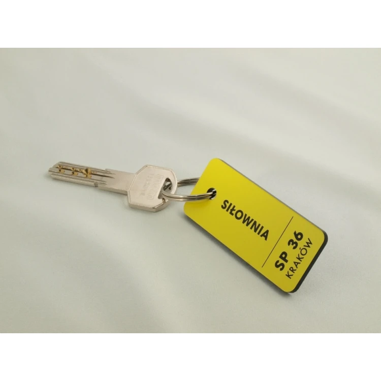 Schlüsselanhänger für die Schule - TROGIR - verschiedene Farben - 70x30mm