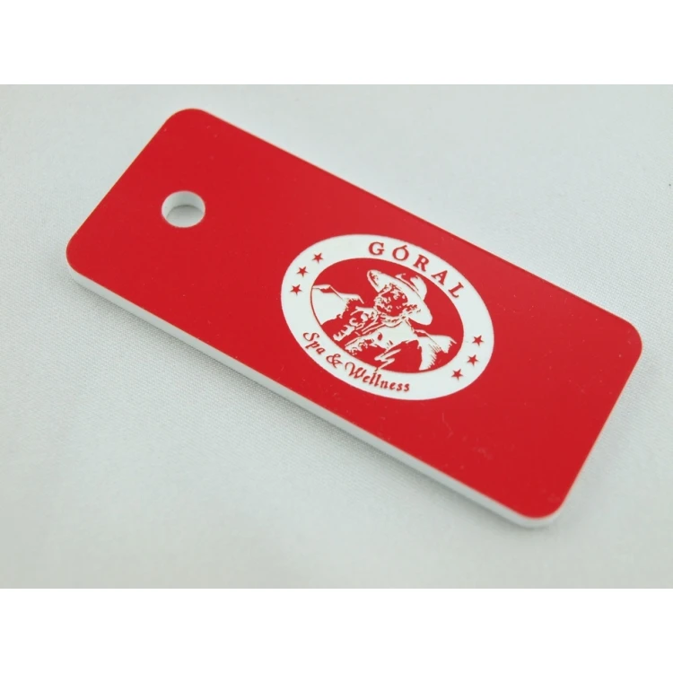 Schlüsselanhänger - TROGIR rot - 70x30mm