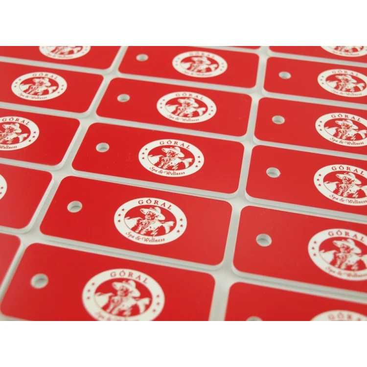 Schlüsselanhänger - TROGIR rot - 70x30mm