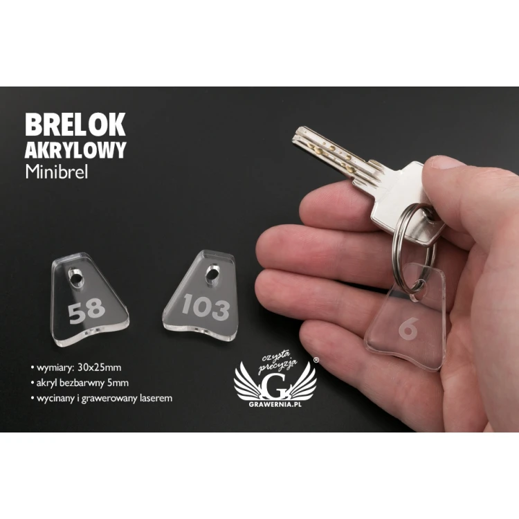 Akryl Schlüsselanhänger - MINIBREL - BA013