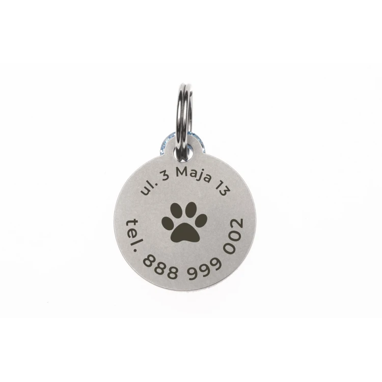 Adressanhänger - Premium Schlüsselanhänger für Hund und Katze mit Ihrer Gravur - BDZ042