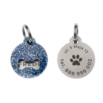 Adressanhänger - Premium Schlüsselanhänger für Hund und Katze mit Ihrer Gravur - BDZ042