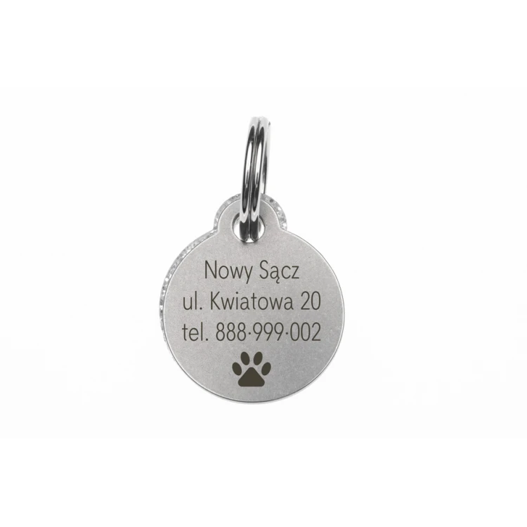 Adressanhänger - Premium Schlüsselanhänger für Hund und Katze mit Ihrer Gravur - BDZ046